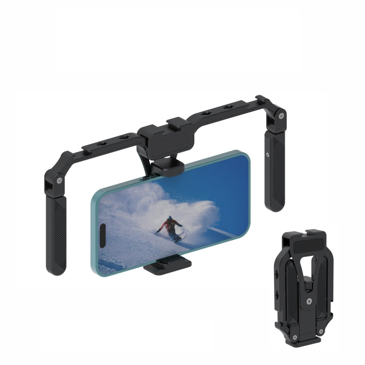 Stabilizzatore universale per telefono cellulare Gimbal Handle in lega di alluminio pieghevole per gabbia per conigli Stabilizzatore universale per telefono cellulare Gimbal Handle in lega di alluminio pieghevole per gabbia per conigli
